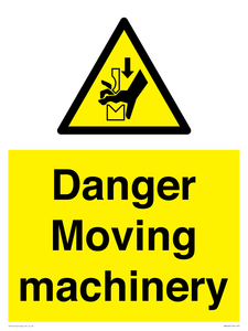 Danger moving machinery